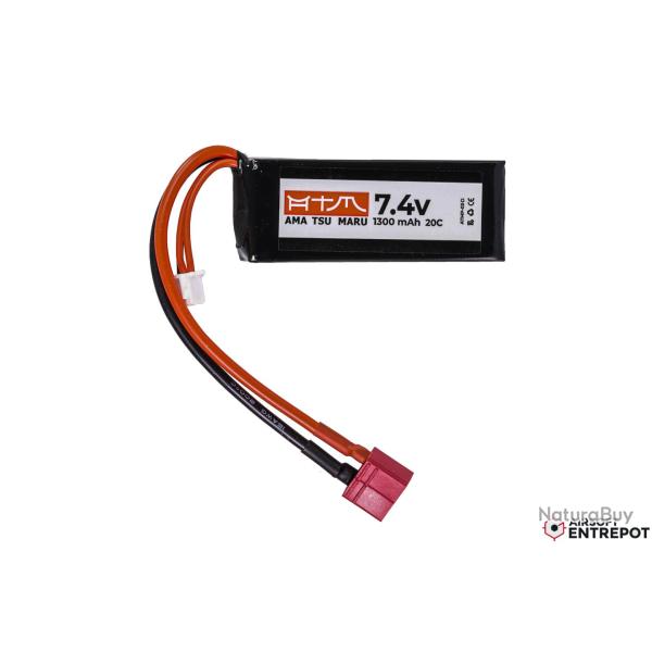 ATM Power Batterie LiPo 7,4V 1300mAh 20C Micro Pack (Deans Large)