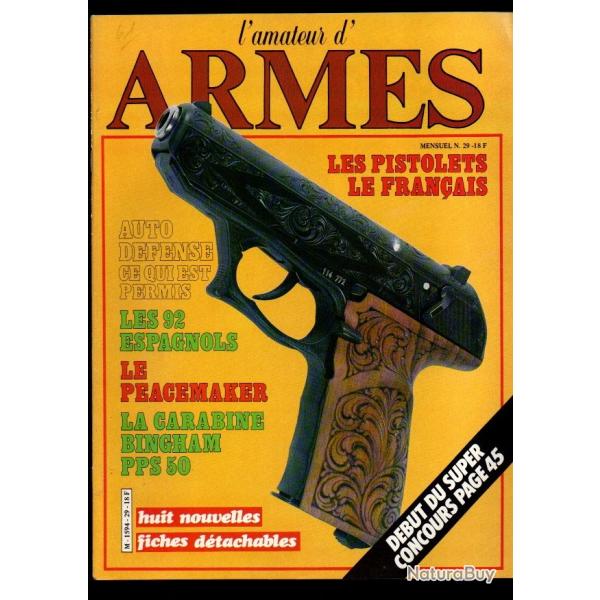 l'amateur d'armes 29 les 92 espagnols, pistolets le franais, auto-dfense ce qui est permis,