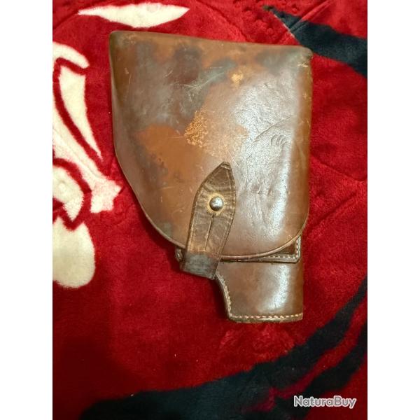 �tui en cuir pour pistolets de taille moyenne, calibre 7,65