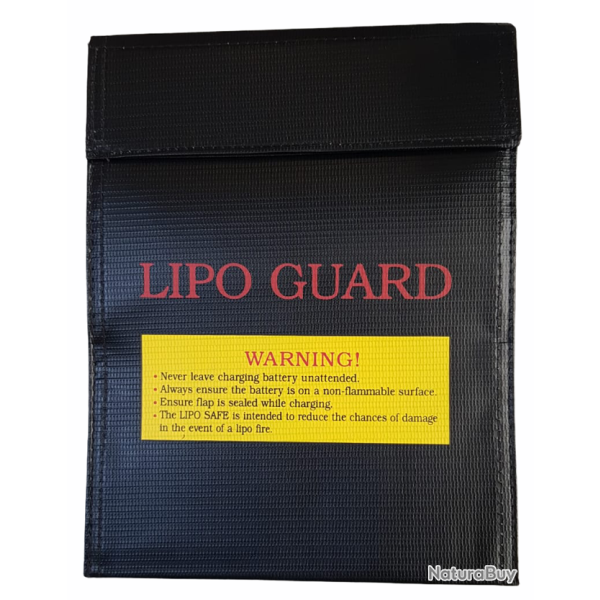 Sac de Charge LiPo Guard 18x23 Noir