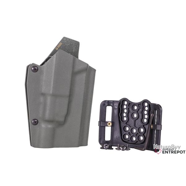 Wo Sport Holster Kydex Type Glock + Lampe X300 (OD)
