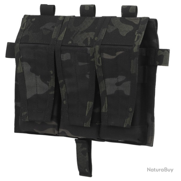 Wo Sport Front Flap Velcro Triple 5.56 (MCBK)