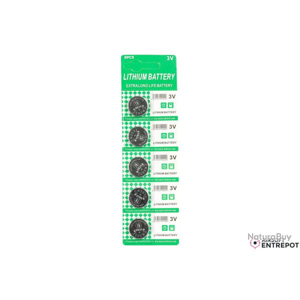 Piles CR2032 3V (x5)