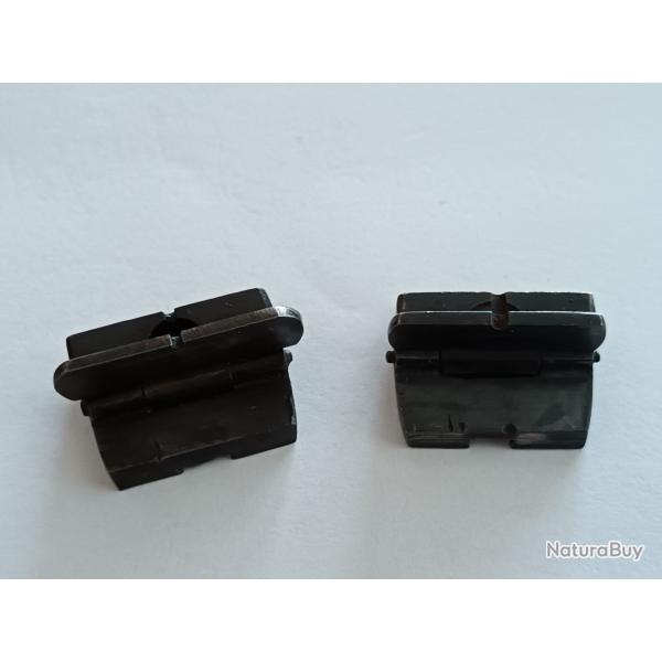 LOT "A" DE 2 HAUSSES RABATTABLES POUR CARABINE