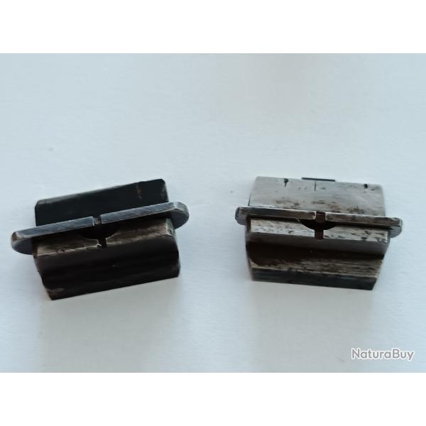 LOT "B" DE 2 HAUSSES RABATTABLES POUR CARABINE