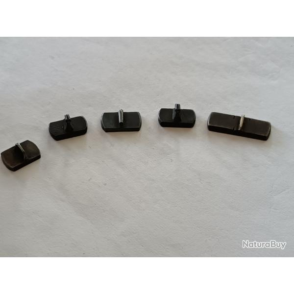 LOT "C" 5 GUIDONS "PLATS" ACIER