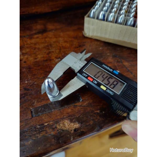 Ogives plomb pour 45-70 ou similaire ( 45-90, 45-110 etc...)