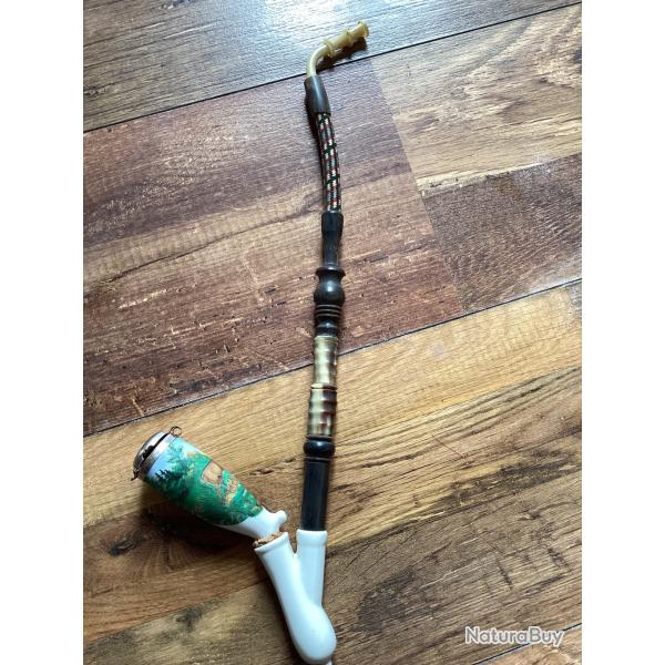 Pipe en porcelaine de la fort noire motif cerf