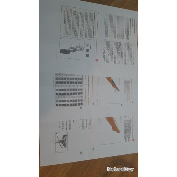 FICHE TECHNIQUE DE REGLAGE DE LA CROSSE DU 828U SPORT