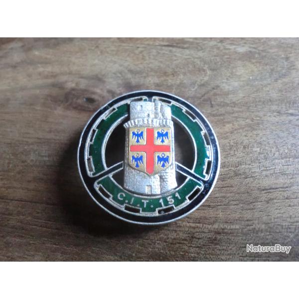 insigne 151� C.I.T centre d instruction du train / drago paris