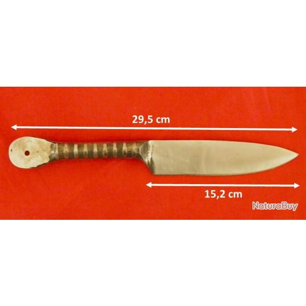 GRAND COUTEAU ARTISANAL FORG� D'UNE PI�CE