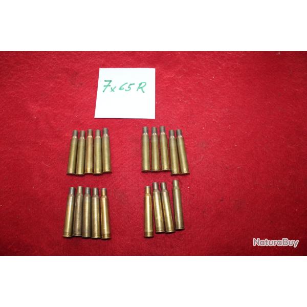 Douilles vides de 7 x 65 R