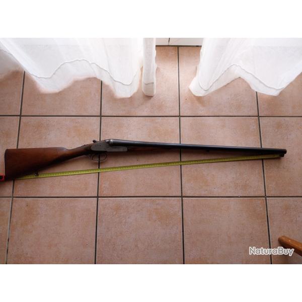 Fusil juxtapose calibre 12 65mm  platines