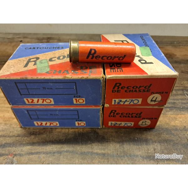 Lot de 4 boites de cartouches Record 4 et 6