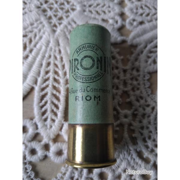 une rare cartouche de collection d'armurier  douille en carton