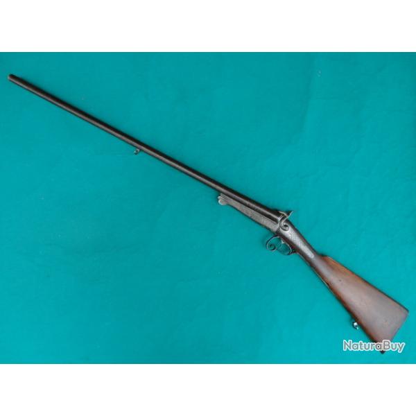 Beau fusil  broche  canons Damas.