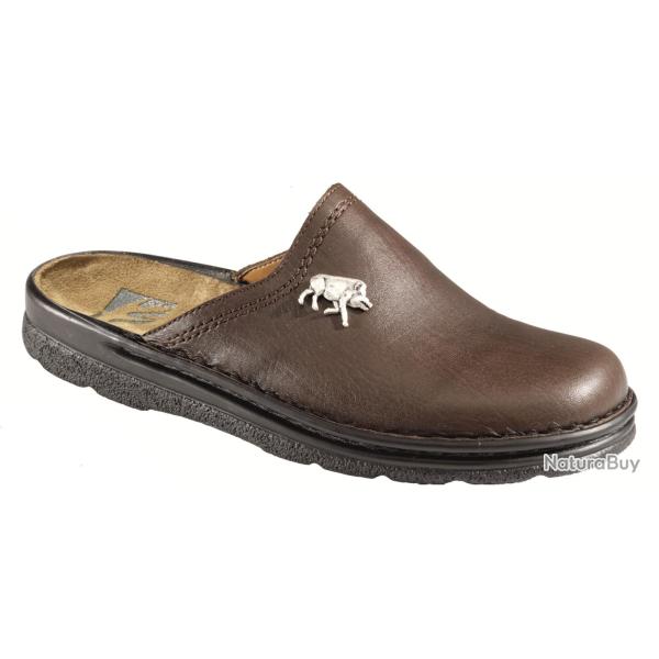 Chaussons en cuir Sanglier
