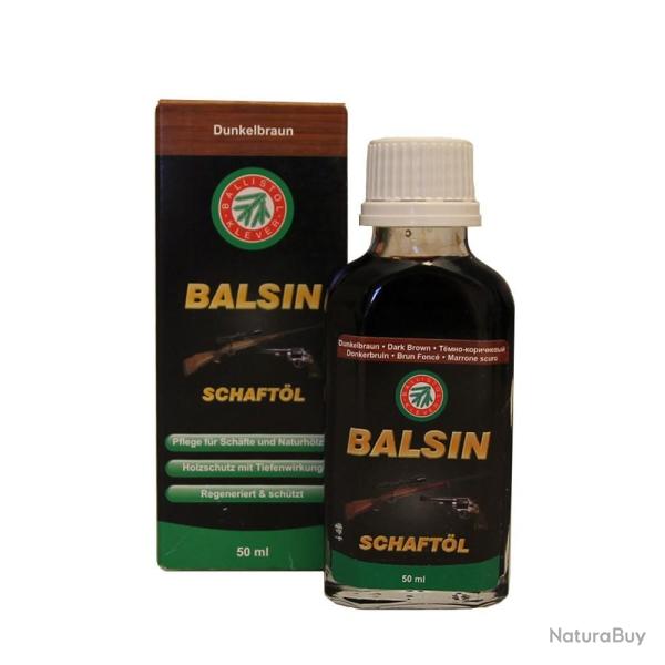 Ballistol Balsin huile pour f�t et crosse en bois, brun fonc� 50 ml