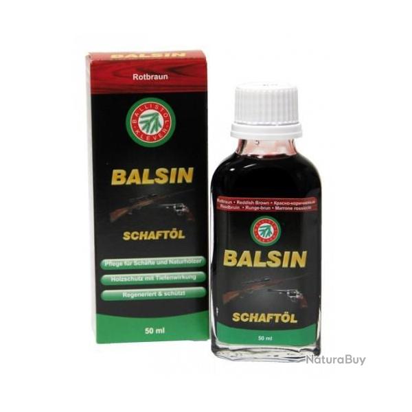 Ballistol Balsin huile pour f�t et crosse en bois, brun rouge 50 ml