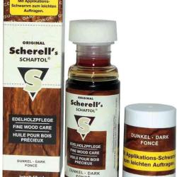 Huile pour crosse Scherell's SCHAFTOL fonc&eacute; 50 ml