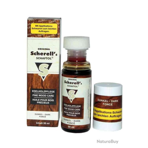 Huile pour crosse Scherell's SCHAFTOL fonc� 50 ml