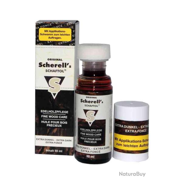 Huile pour crosse Scherell's SCHAFTOL extra fonc� 50 ml