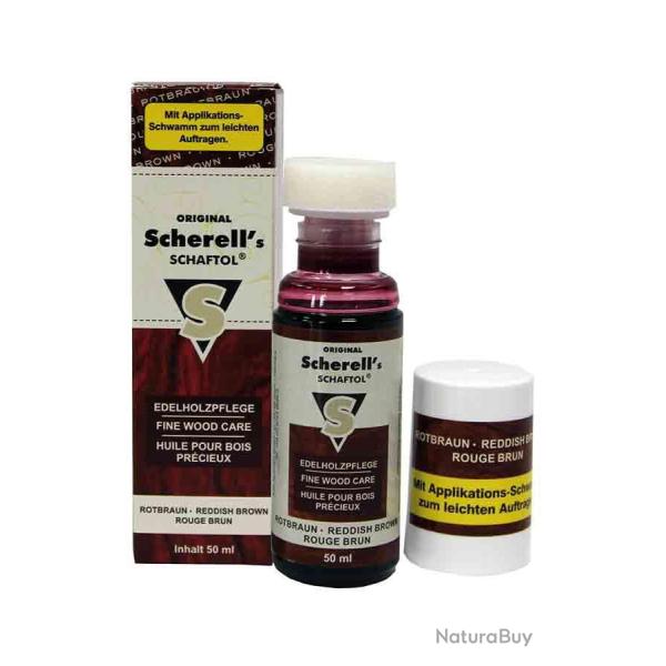 Huile pour crosse Scherell's SCHAFTOL rouge brun 50 ml