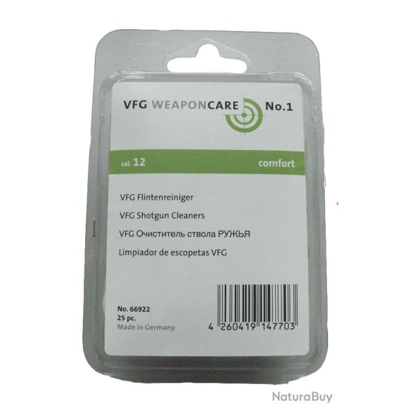 Tampons de nettoyage VFG en boite de 25 Calibre 12