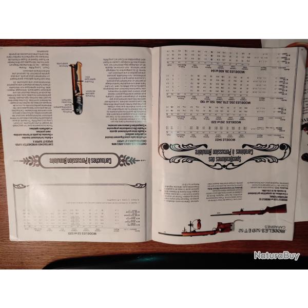 Ancien catalogue Armes et munitions Winchester anne  1973 carabine ,fusils