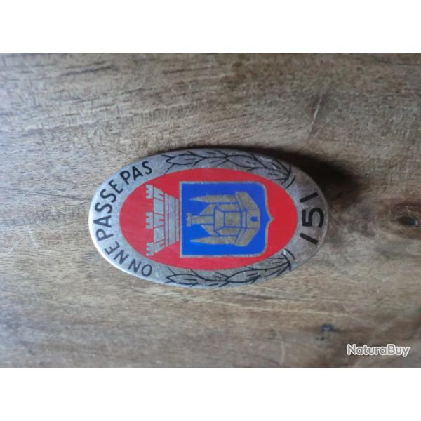 insigne  151� r�giment d infanterie /  arthus bertrand