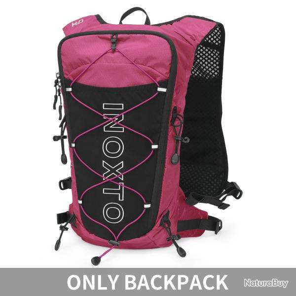 Sac  dos de gilet hydratant de course 8L-ROSE