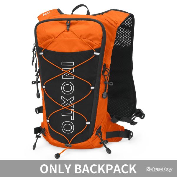 Sac  dos de gilet hydratant de course 8L-ORANGE