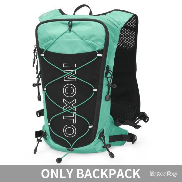 Sac  dos de gilet hydratant de course 8L-VERT CLAIR