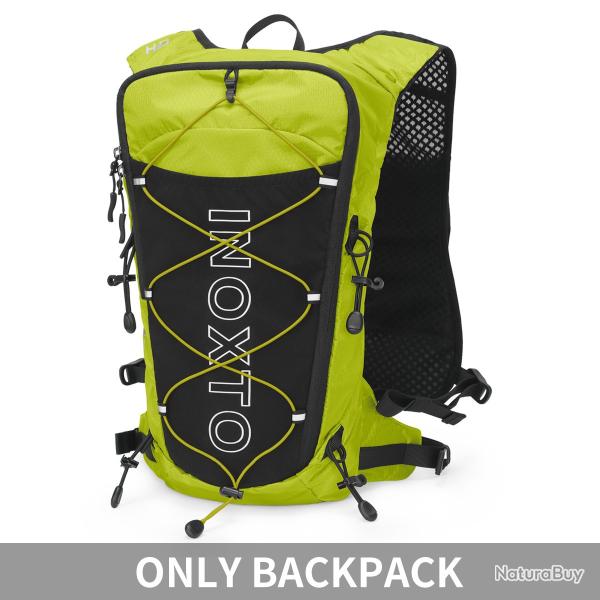 Sac  dos de gilet hydratant de course 8L-JAUNE FLUO
