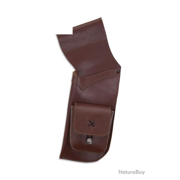 CARQUOIS DE HANCHE droitier CUIR MARRON
