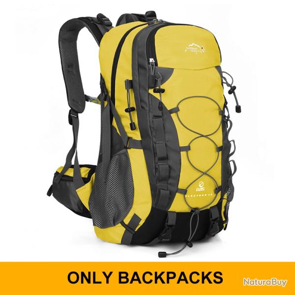 Sac � dos de rangement de randonn�e de 40 litres -JAUNE -LIVRAISON GRATUITE !!!