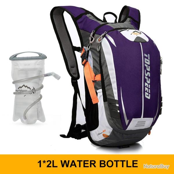 Sac � dos de sport de plein air ultral�ger 18L + GOURDE 2L  -VIOLET -LIVRAISON GRATUITE !!!