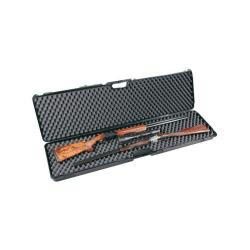 Mallette pour arme longue Negrini 133x33 cm, Mallette longue mousse alv&eacute;ol&eacute;e 4 verrous coulissants N