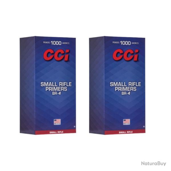 200 AMORCES CCI BENCH REST SMALL RIFLE N�BR4 - 2 boites de 100