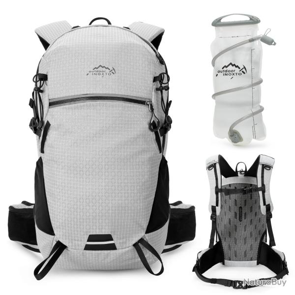 Sac � dos d'hydratation 25L + GOURDE 3L -GRIS -