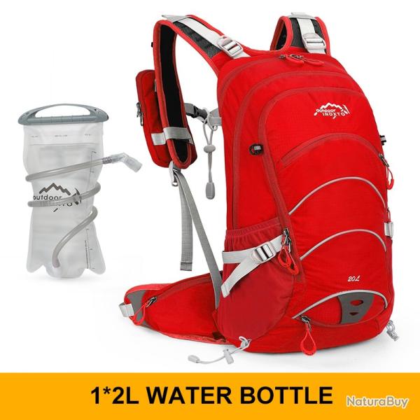 Sac � dos d'alpinisme 20 litres  + GOURDE 2L -ROUGE
