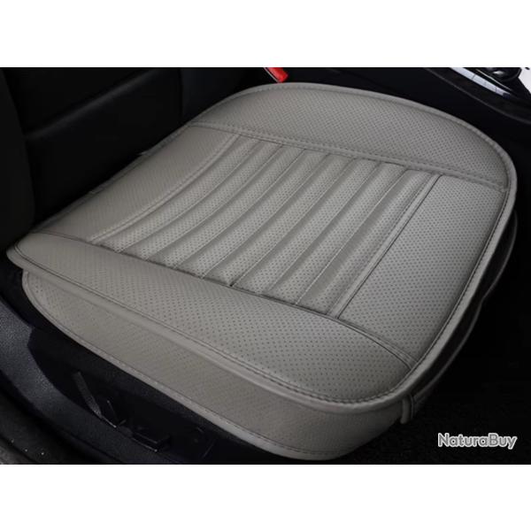Housse de Si�ge de Voiture Universelles en Cuir PU Protection et Confort Gris