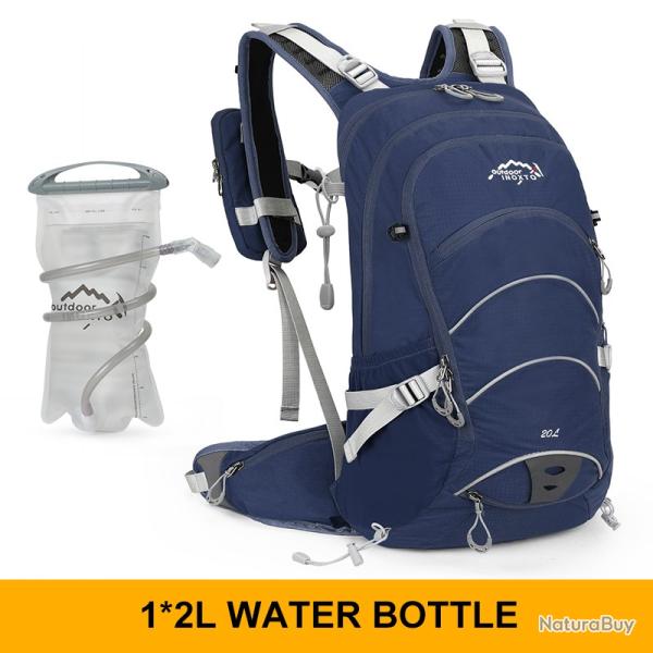 Sac � dos d'alpinisme 20 litres  + GOURDE 2L-BLEU FONCE -LIVRAISON GRATUITE !!!