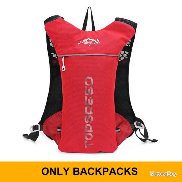 Gilet hydratant de course � dos 5L -ROUGE -
