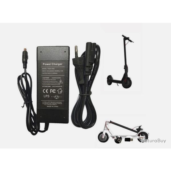 Chargeur adaptateur pour Trottinette �lectrique Xiaomi M365 Ninebot ES1 ES2 ES4