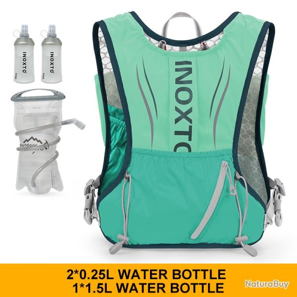 Sac � dos de sport de plein air -+ GOURDE 1.5L+ 2*250ML - VERT- LIVRAISON GRATUITE !