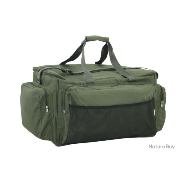 Sac de p�che imperm�able vert fonc� - Tissu Oxford 57x35x34 cm
