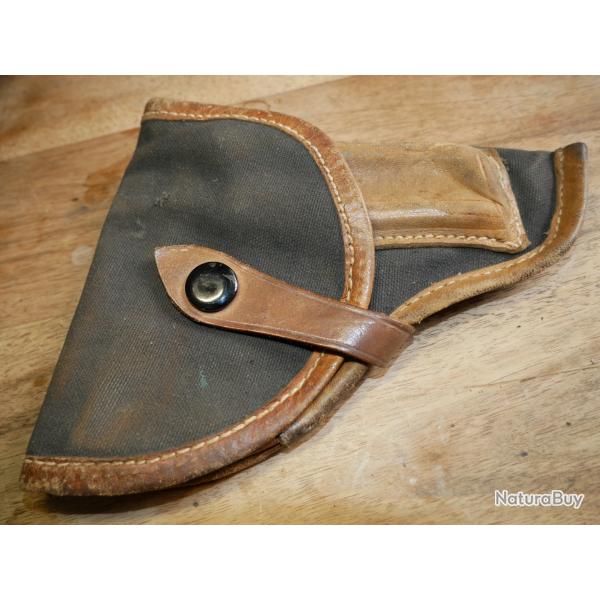 Rare Etui toile et cuir de BERETTA 1934/35 pour les Parachutistes WW2