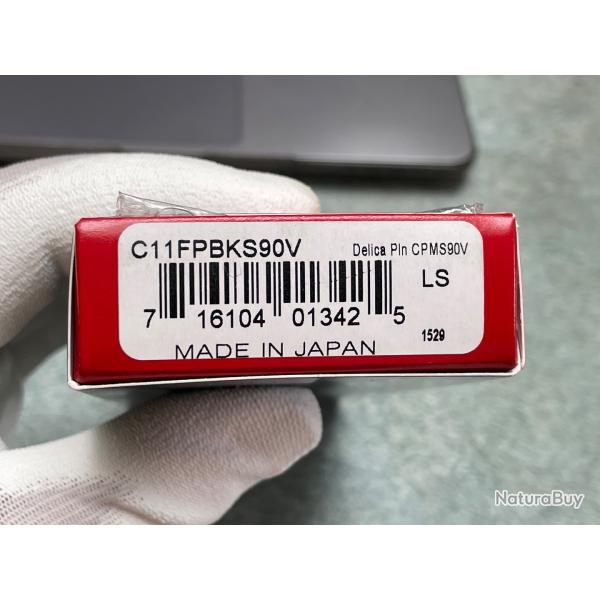 SPYDERCO DELICA 4  BLACK CPM S90V Exclusive Sprint Run RARE