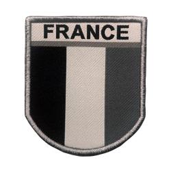 Ecusson France brod&eacute; gris